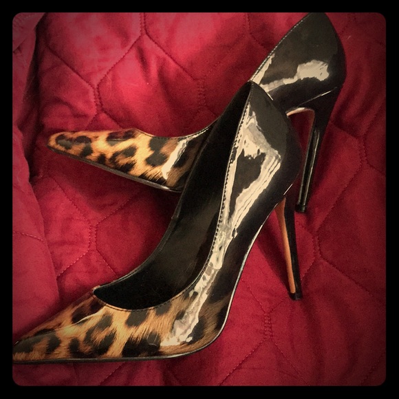Steve Madden leopard stilettos - Picture 1 of 2